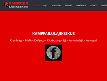 Tablet Screenshot of kamppailu.fi